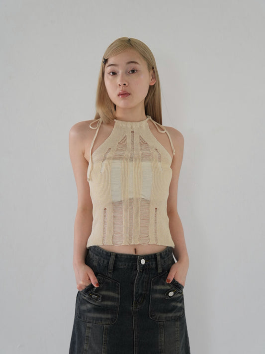 rubbed knit cami