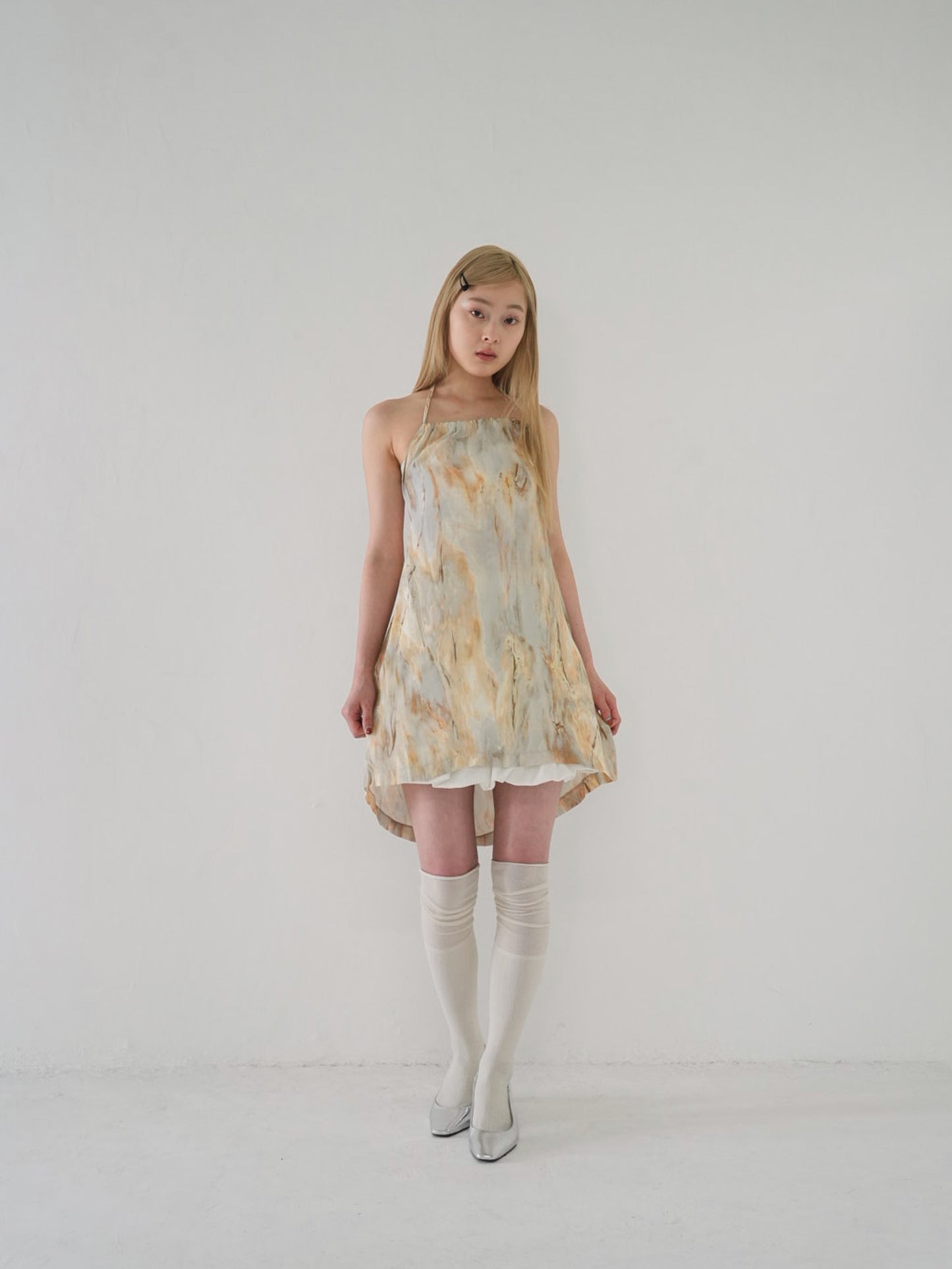 marble camisole mini one piece