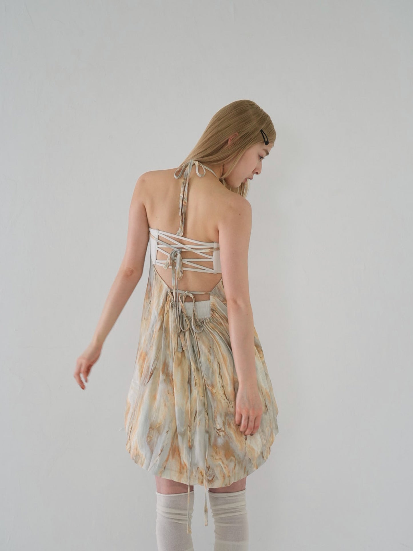 marble camisole mini one piece