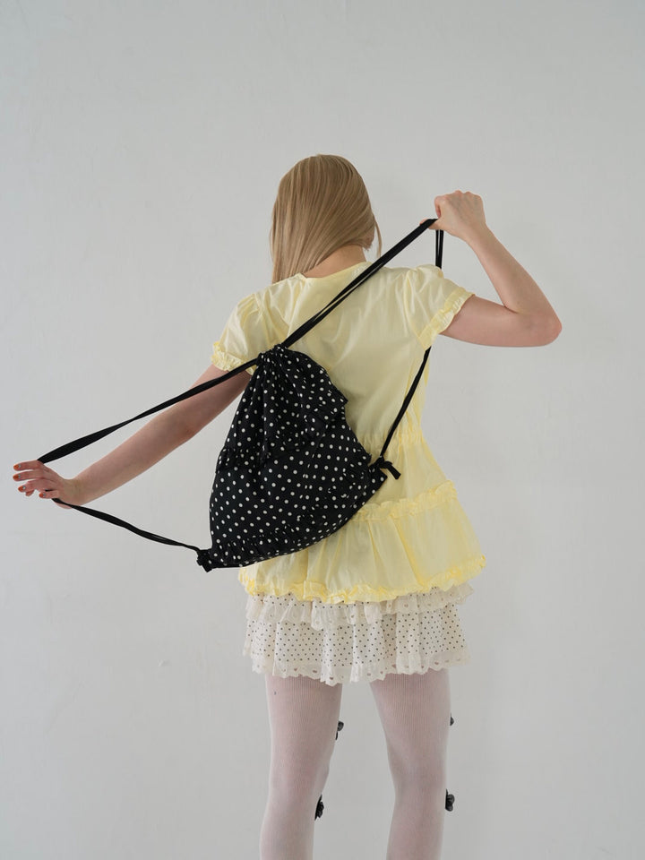 【 6月上旬発送予定 】dot frill nap sack
