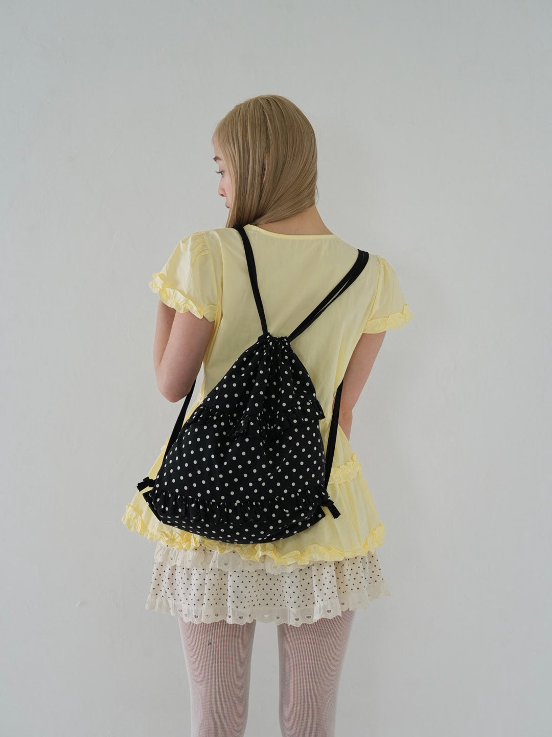 【 6月上旬発送予定 】dot frill nap sack