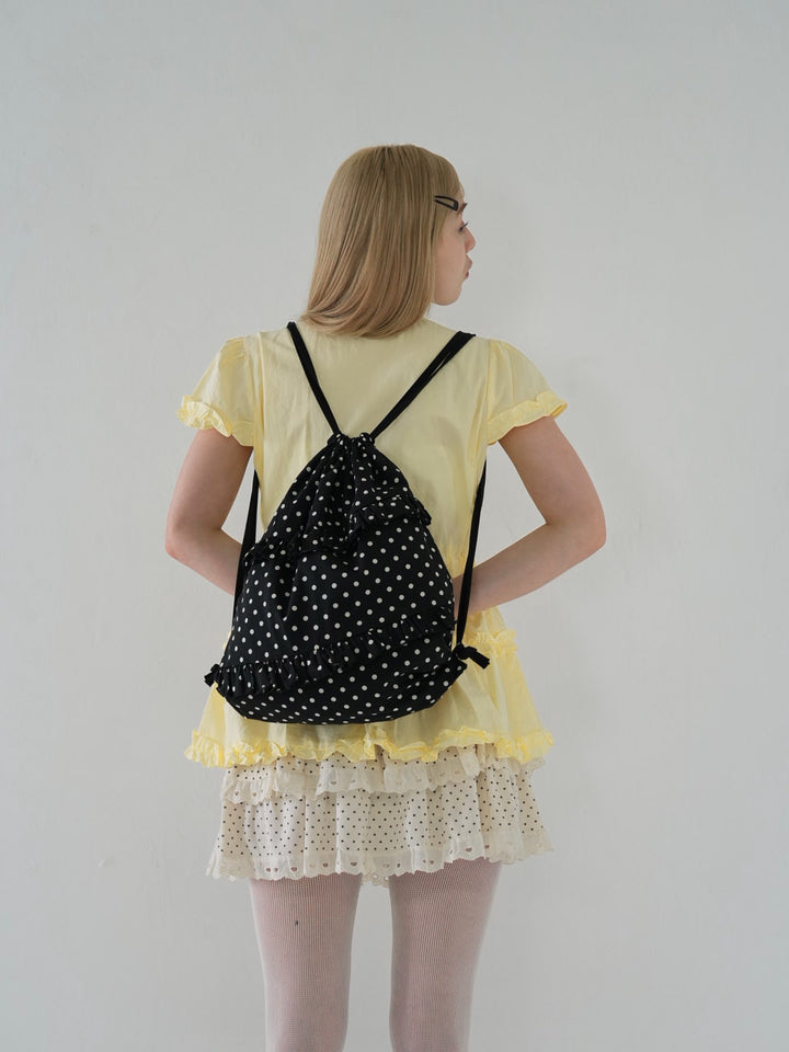 【 6月上旬発送予定 】dot frill nap sack