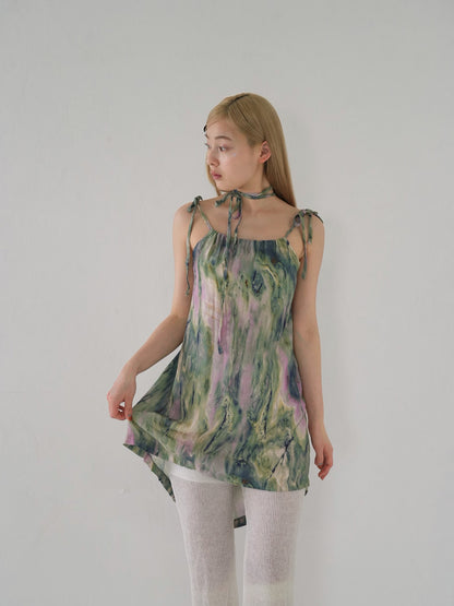 marble camisole mini one piece