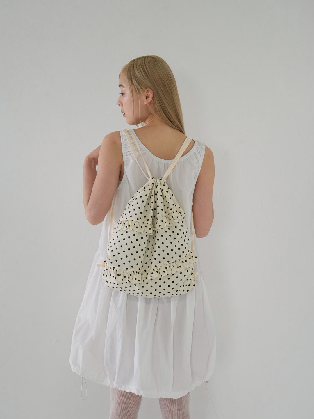 【 6月上旬発送予定 】dot frill nap sack