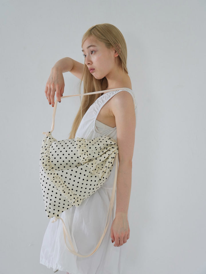 【 6月上旬発送予定 】dot frill nap sack
