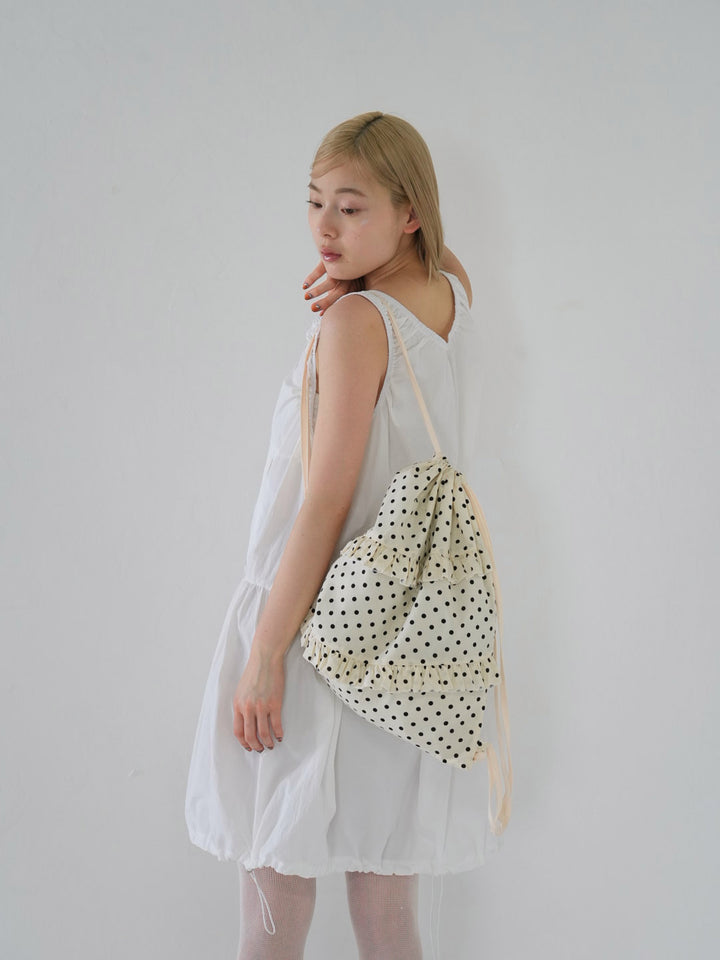 【 6月上旬発送予定 】dot frill nap sack