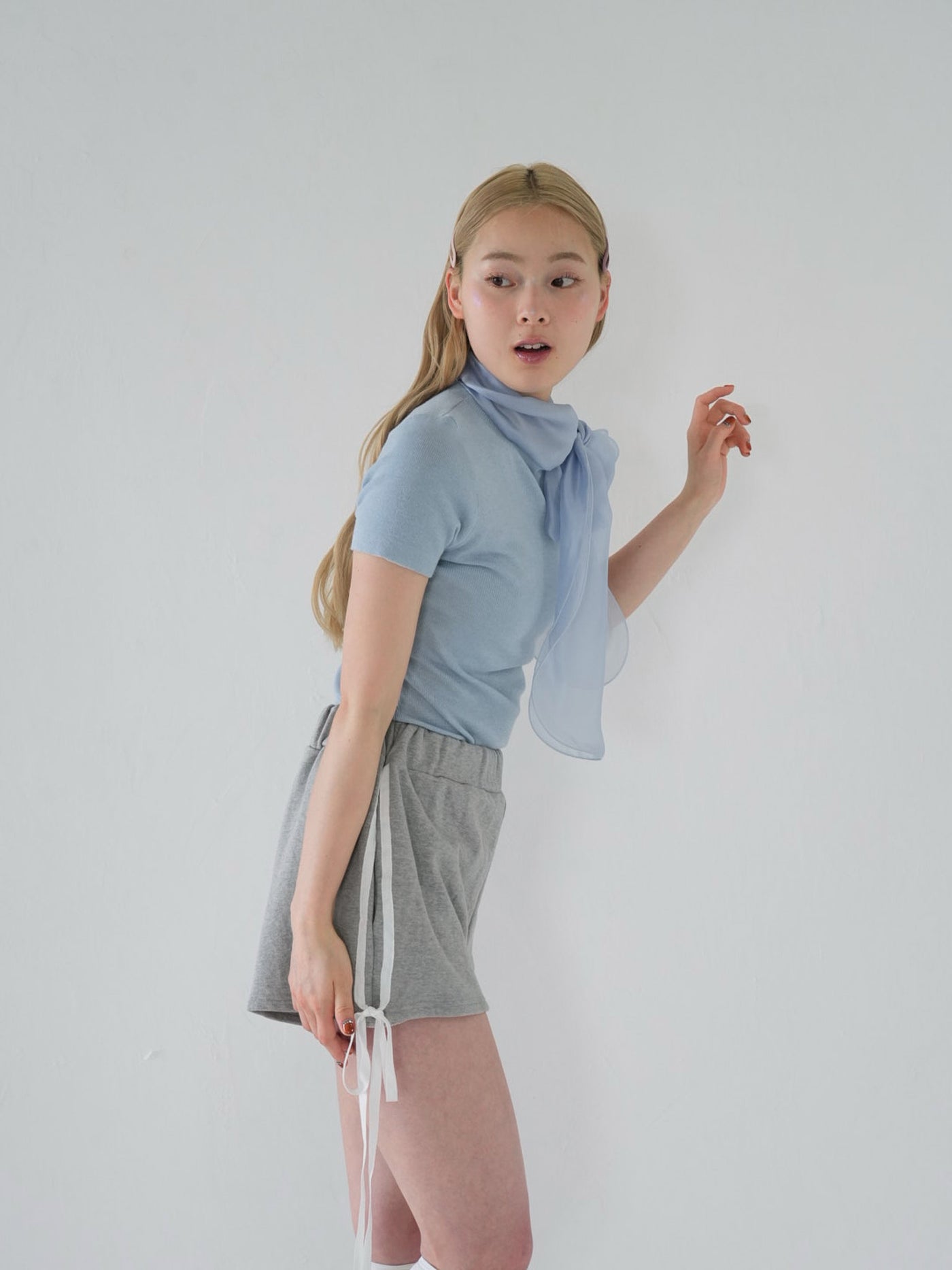 リボン シアーニット カジュアルガーリー レディース Uenui
