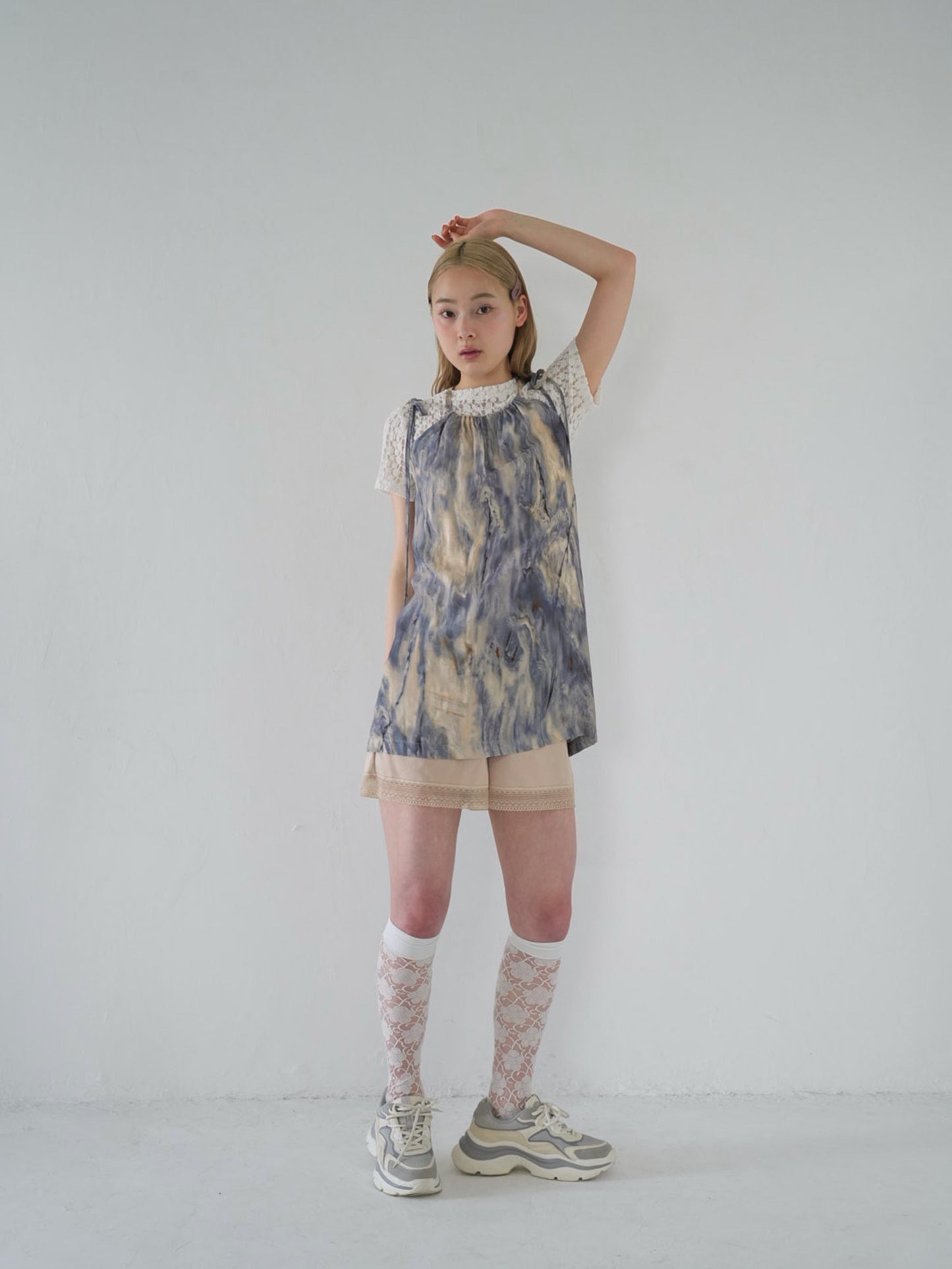 marble camisole mini one piece