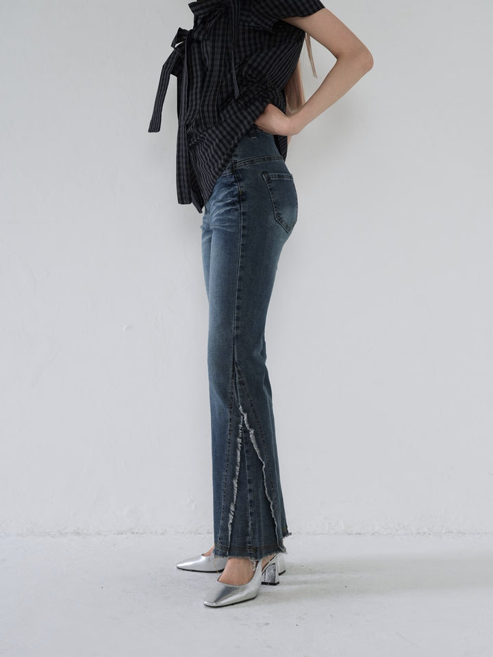 side damage flare pants