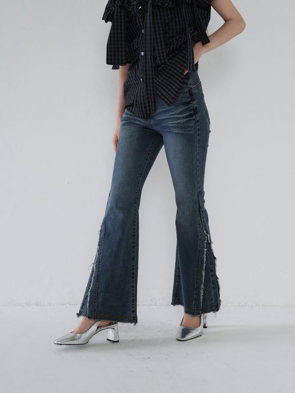 side damage flare pants