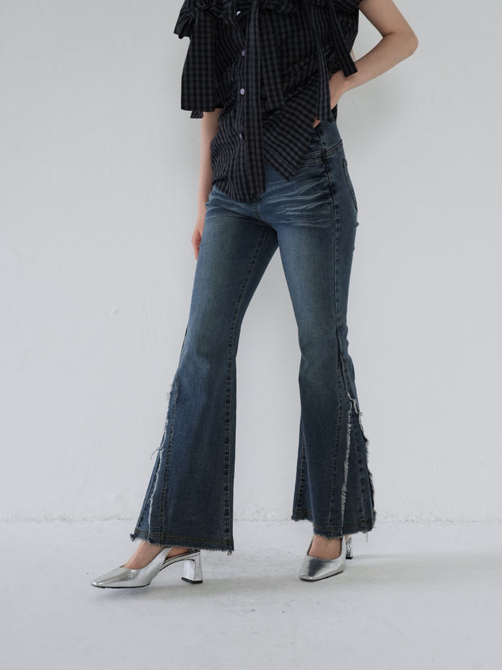 side damage flare pants