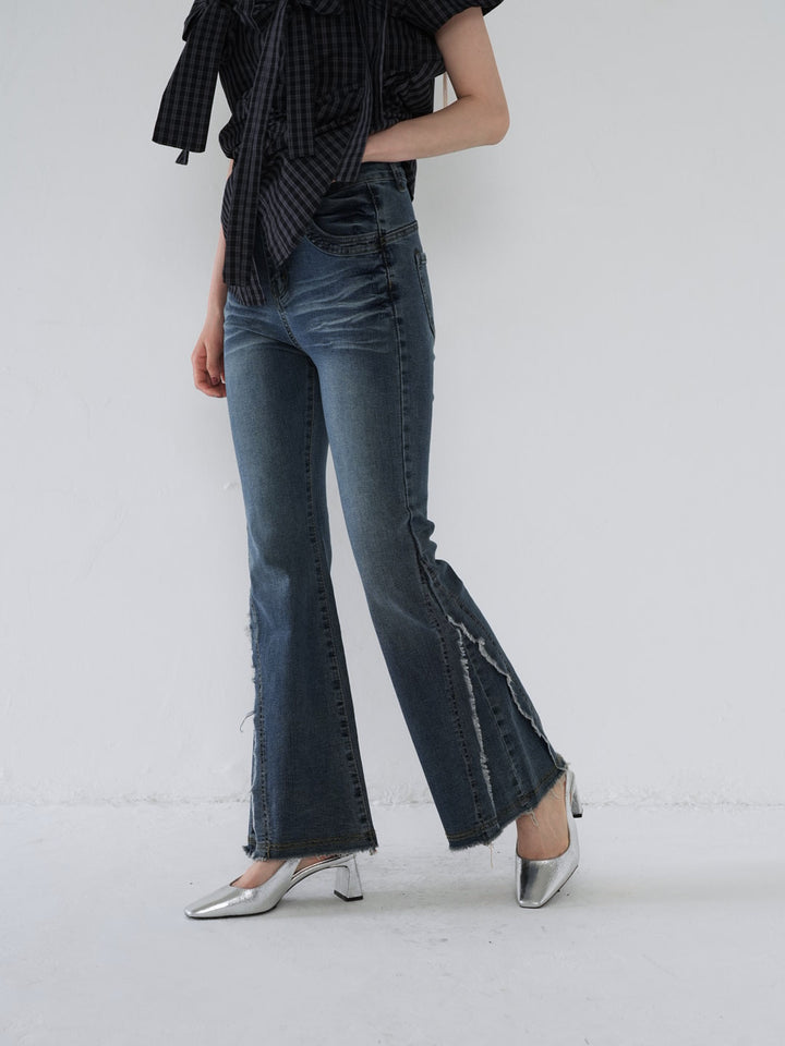 side damage flare pants