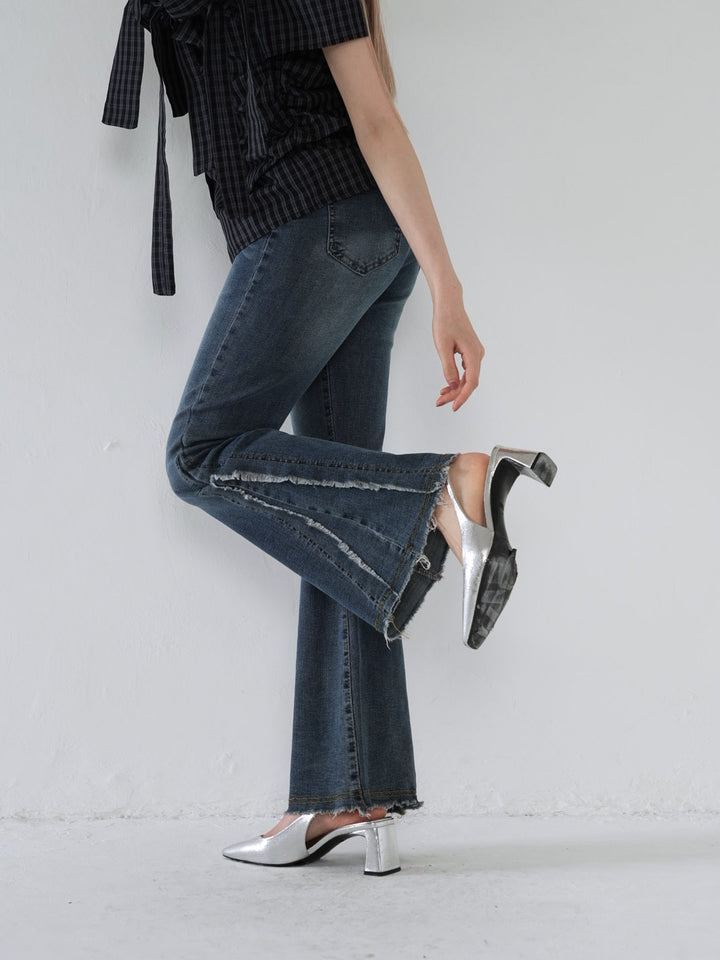 side damage flare pants