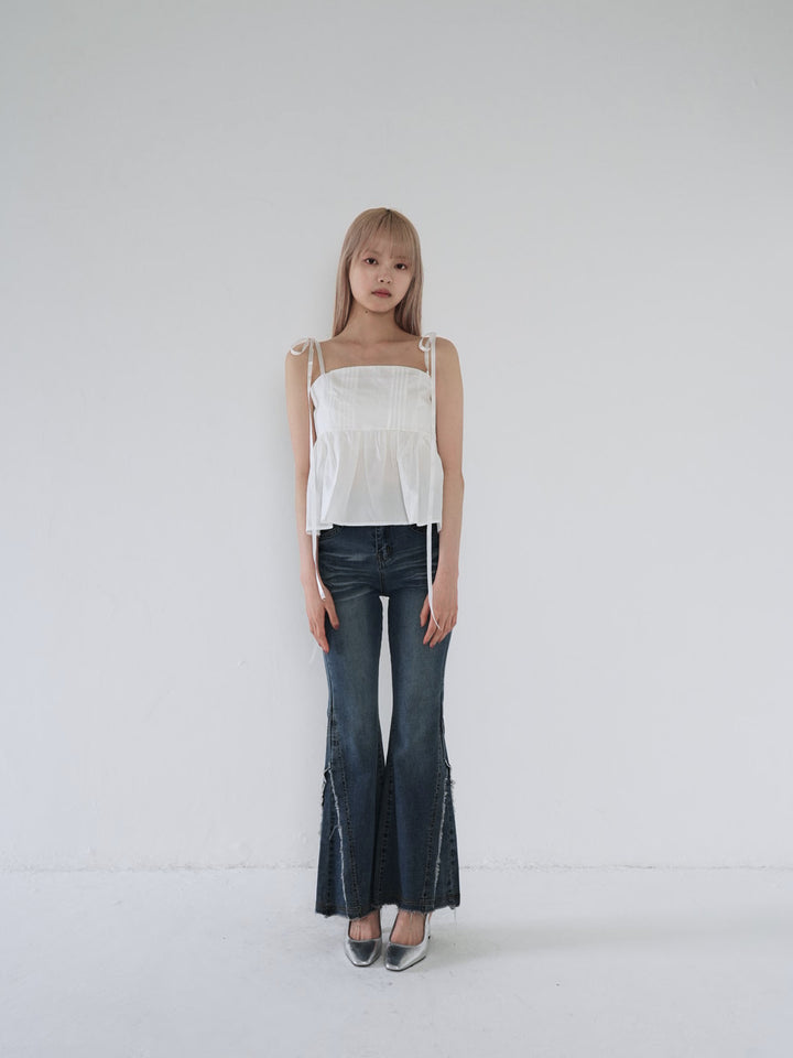 side damage flare pants