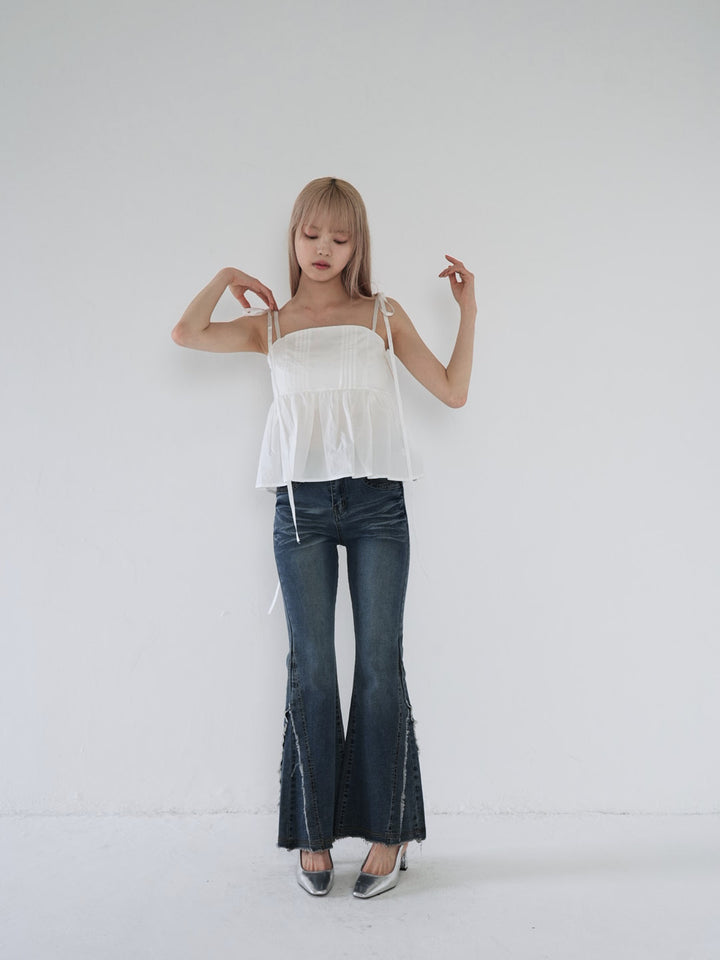 side damage flare pants