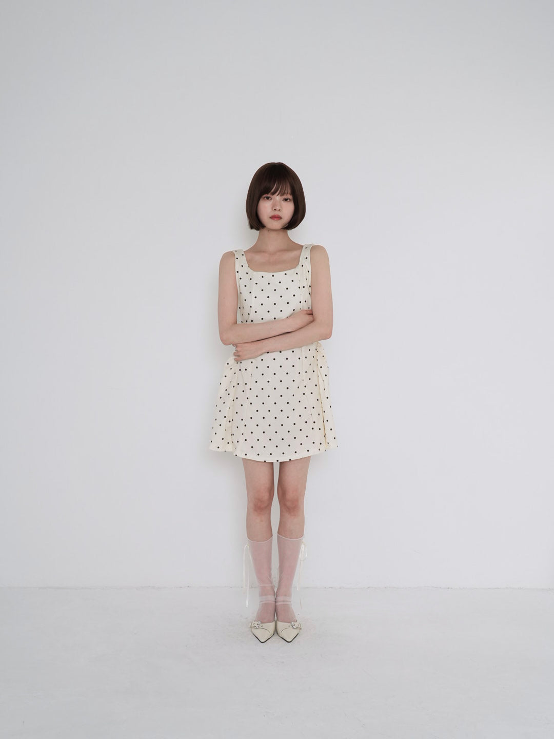 polka dot cami dress