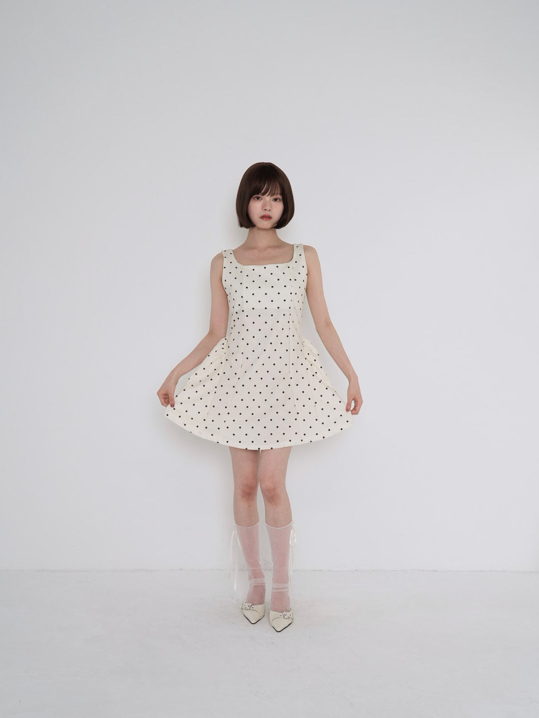 polka dot cami dress