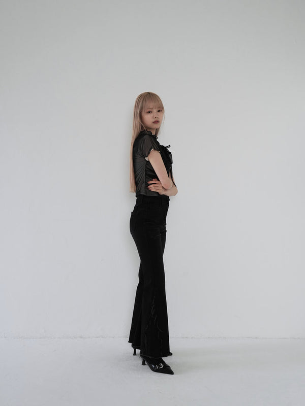 side damage flare pants