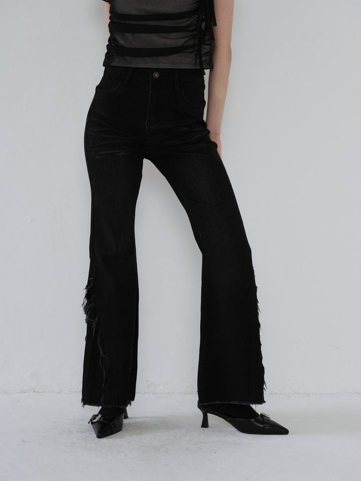 side damage flare pants