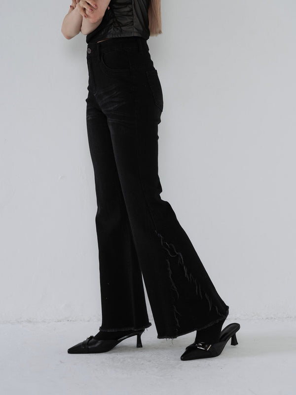 side damage flare pants