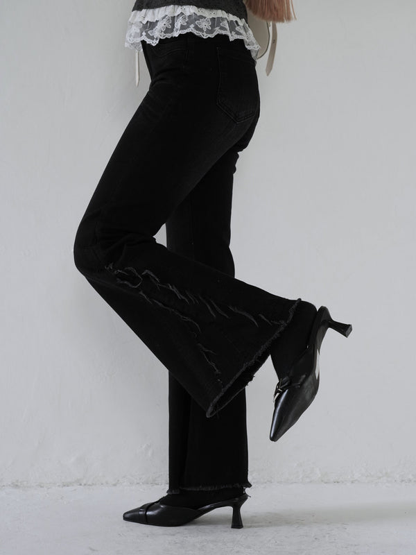 side damage flare pants