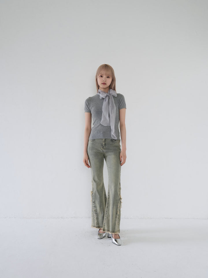 side damage flare pants