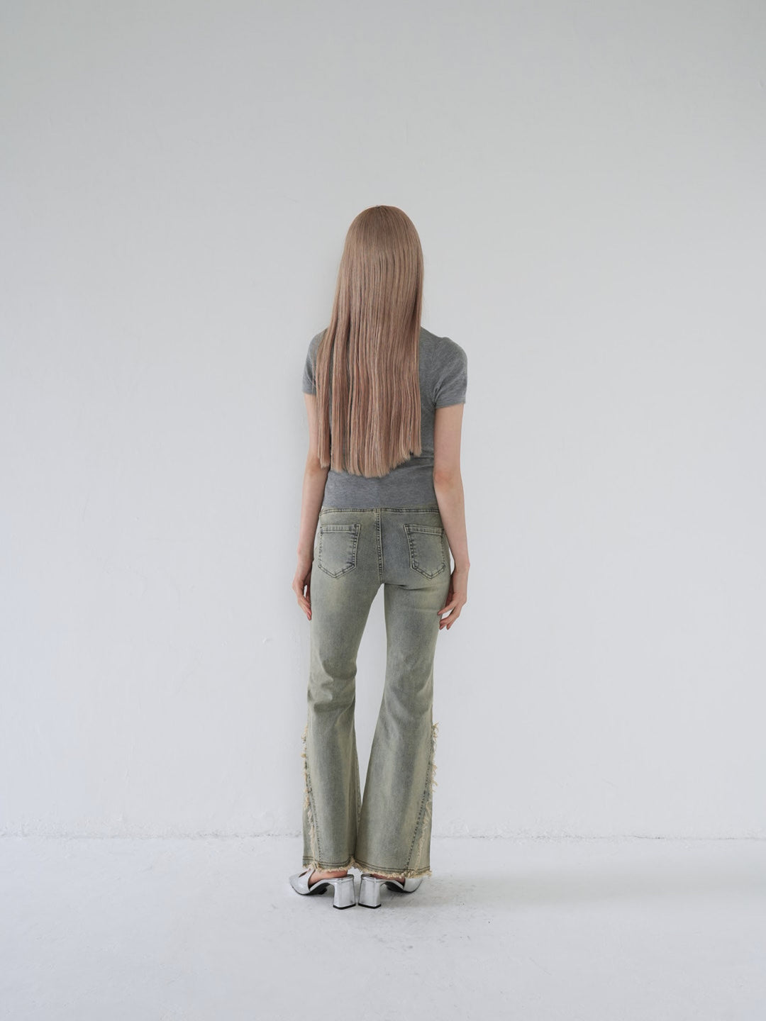 side damage flare pants