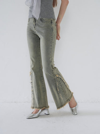side damage flare pants