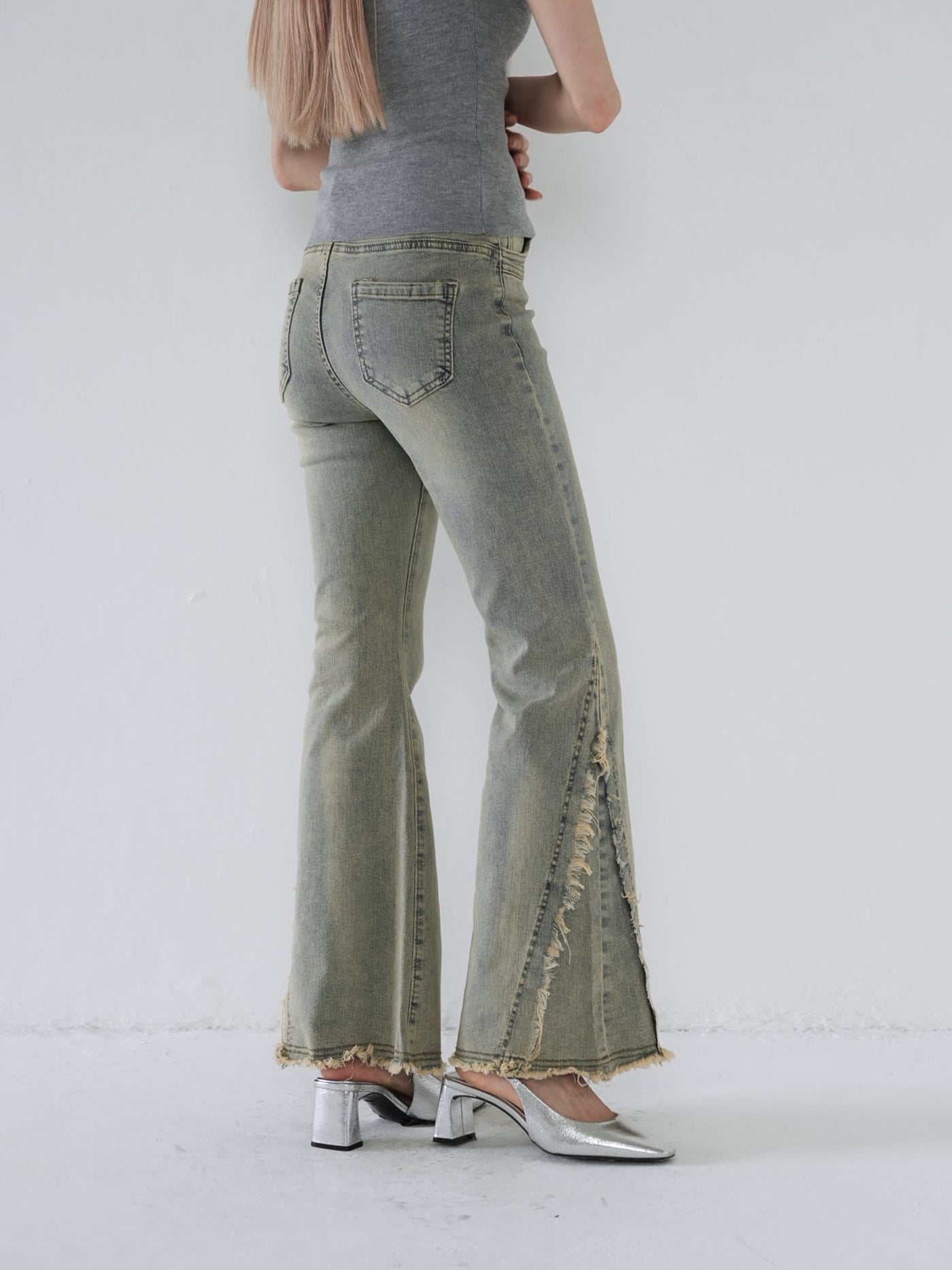 side damage flare pants