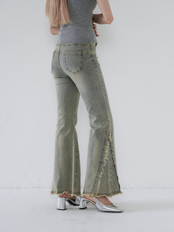 side damage flare pants