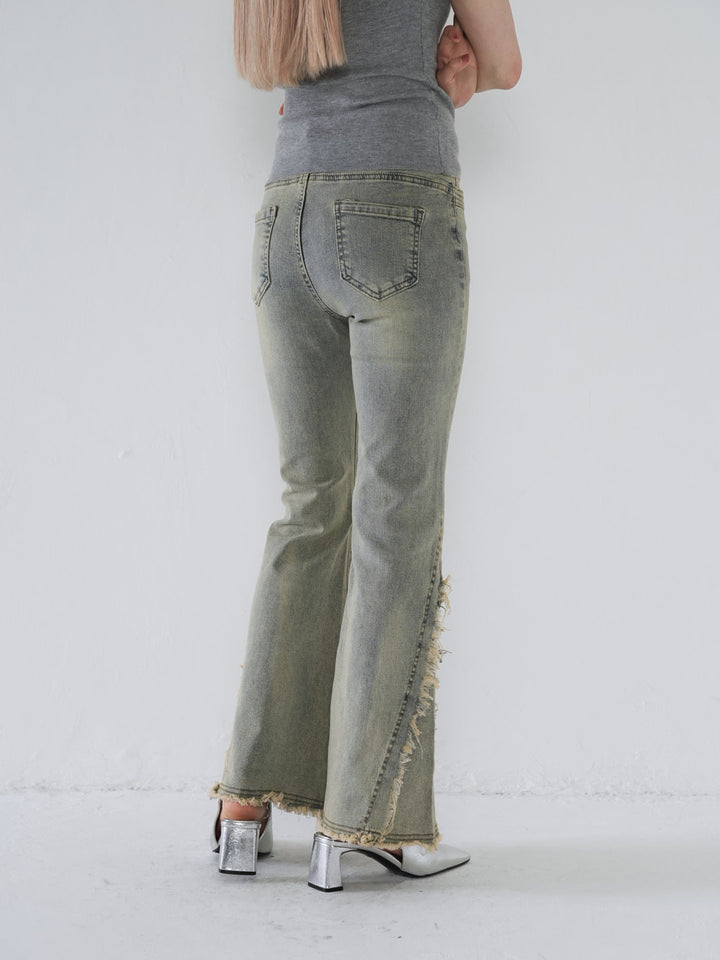 side damage flare pants
