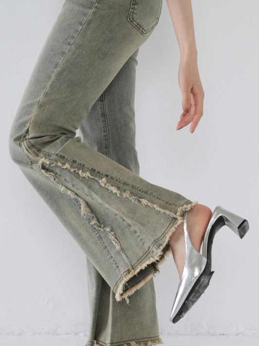 side damage flare pants