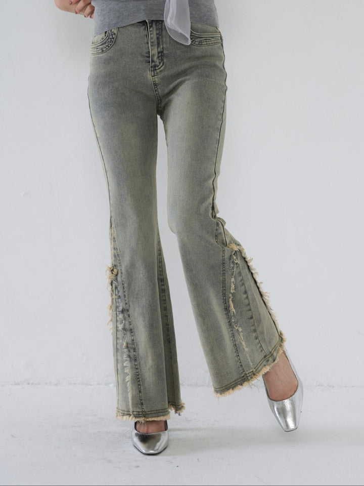 side damage flare pants