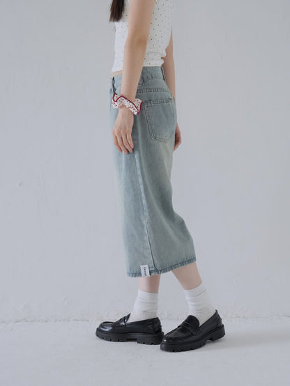 wide denim culottes
