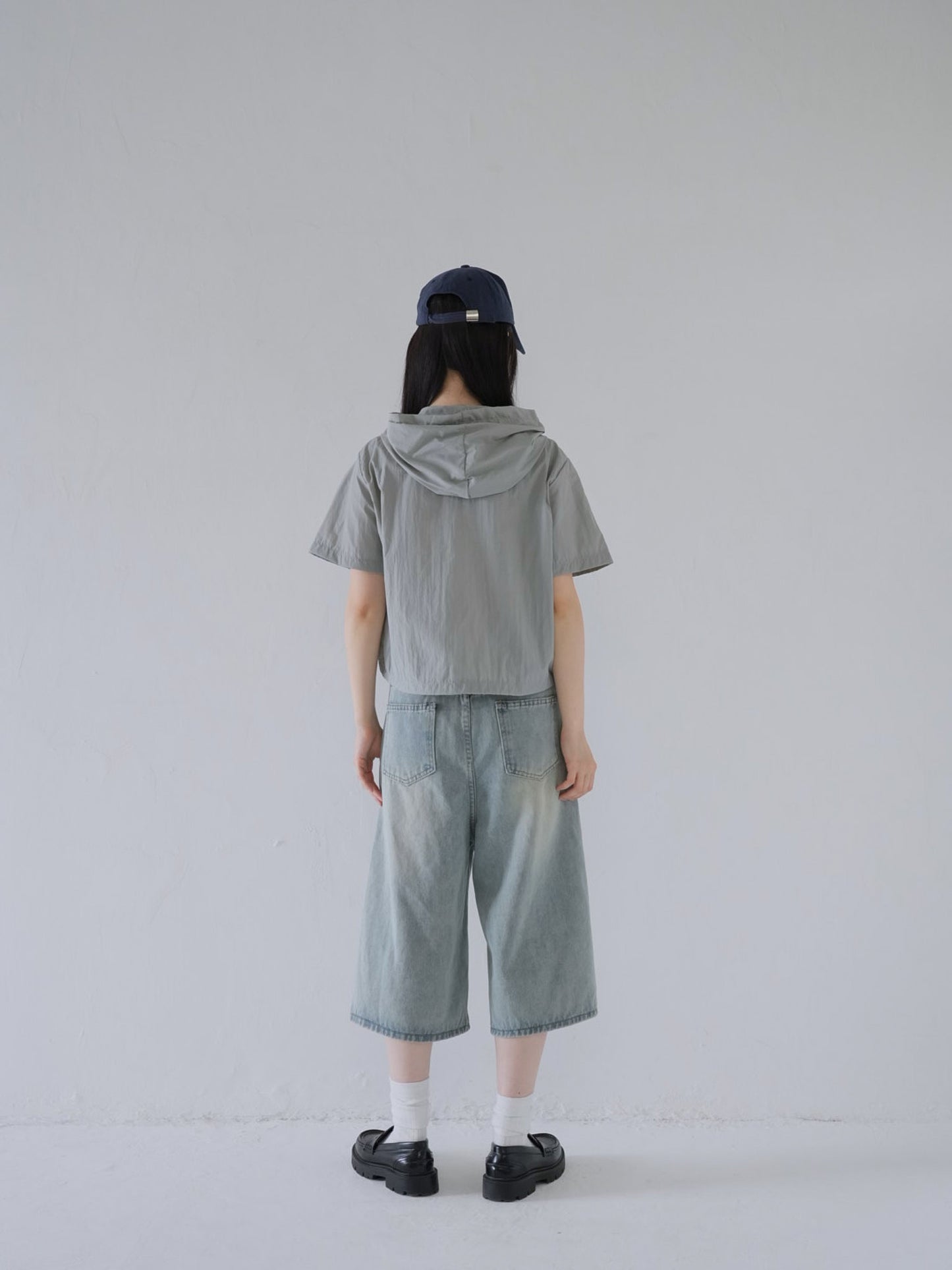 wide denim culottes