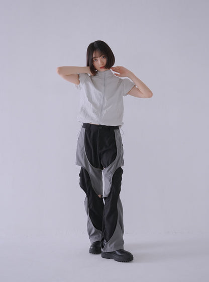 crossing cut pants