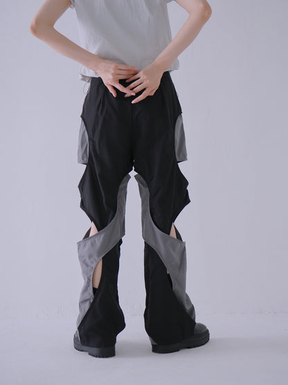 crossing cut pants