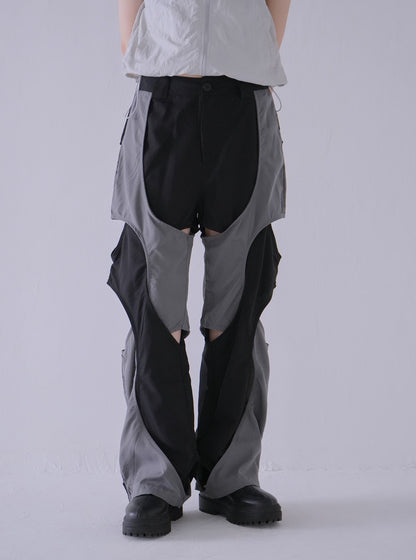 crossing cut pants