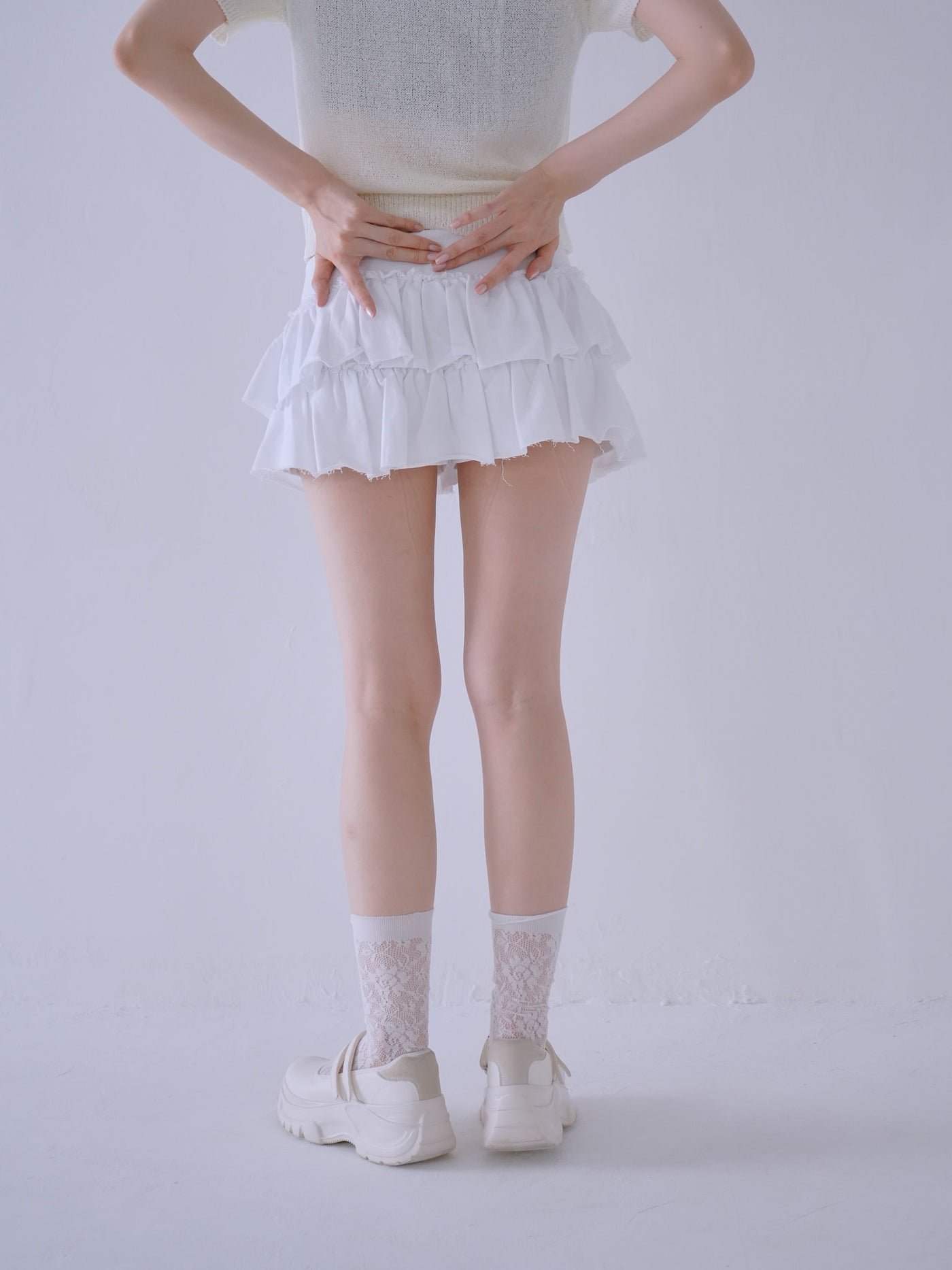 フリル キュロットパンツ カジュアルガーリー レディース Uenui