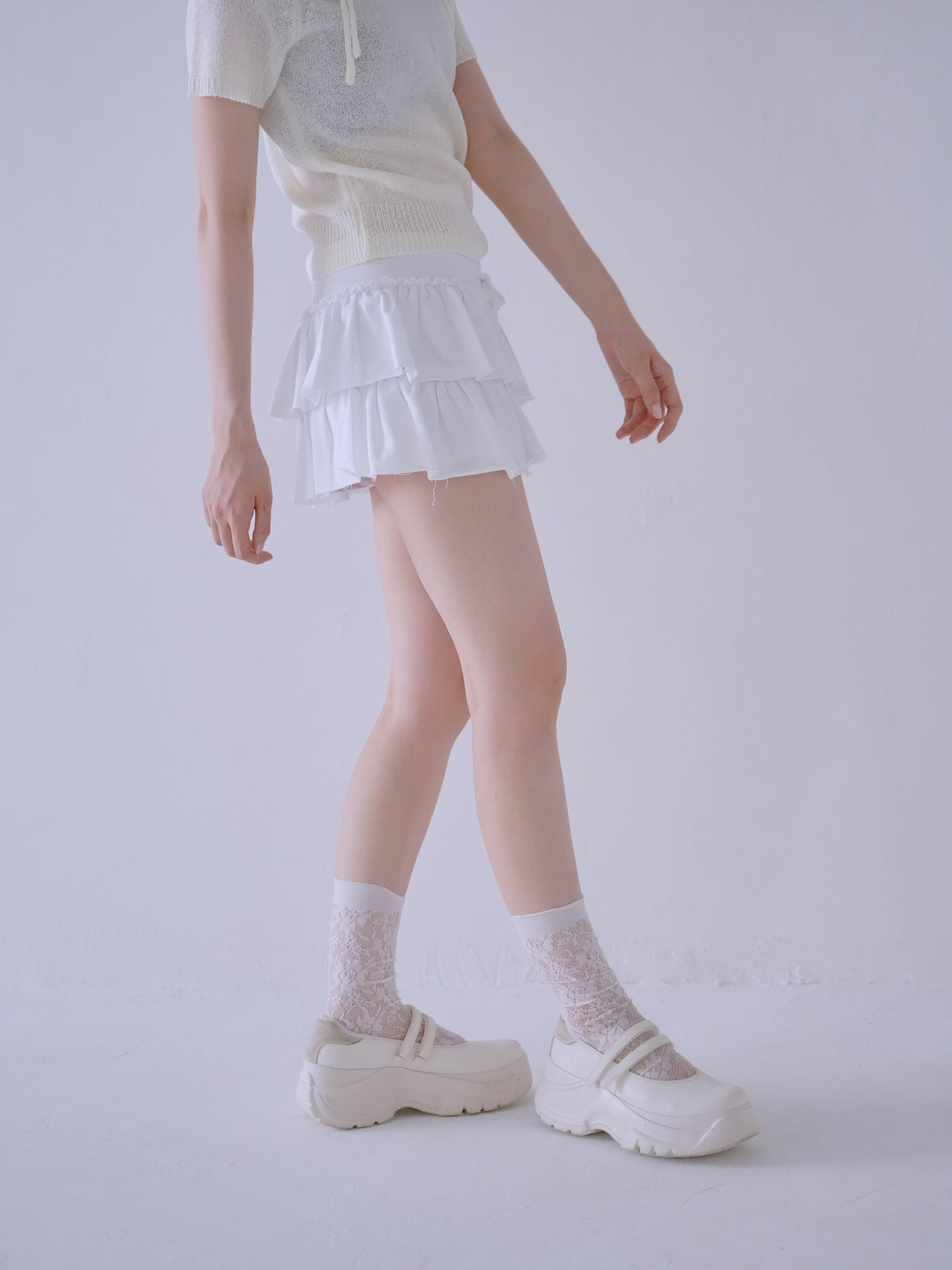 フリル キュロットパンツ カジュアルガーリー レディース Uenui