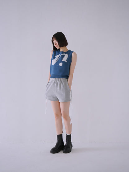 embroidery logo knit vest