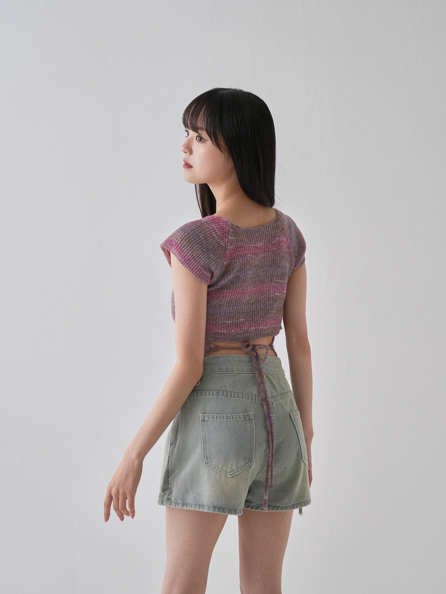 トップス yuuuuuni ニュアンス ボウタイ ニット トップス HUIT 全4色｜hit431-0287