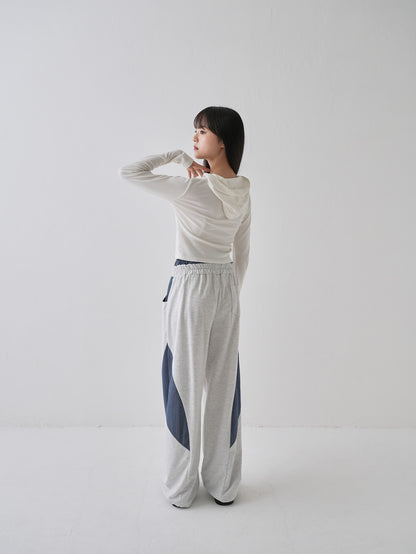 double waist sweat pants