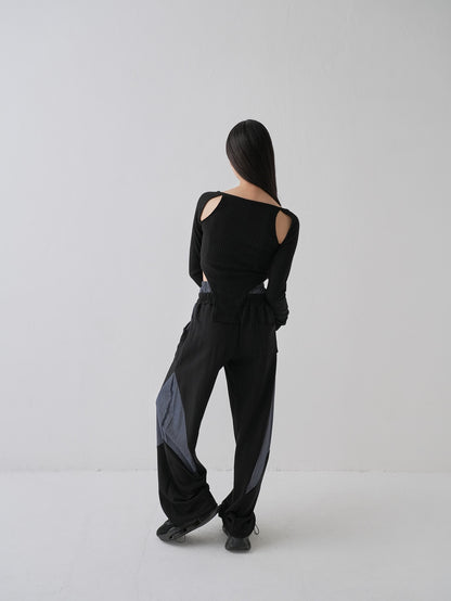 double waist sweat pants