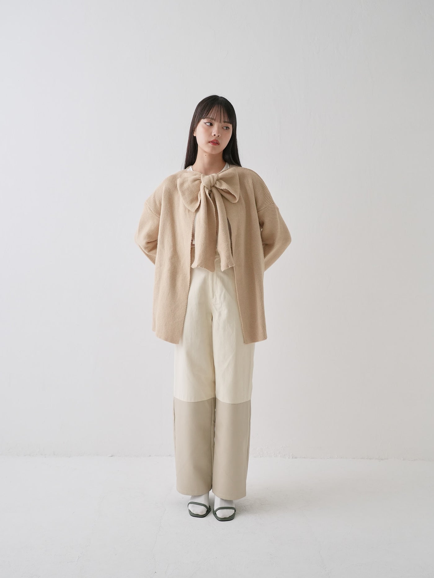 フェイクレザー ワイドパンツ 大人カジュアル レディース Uenui