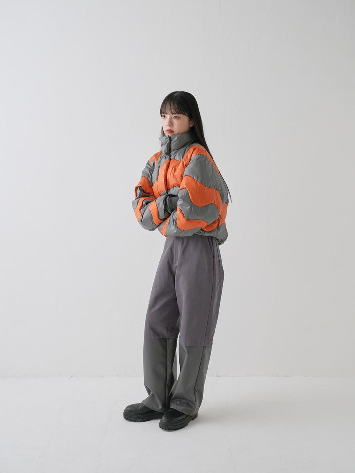 【9月19日発売予定】wave bicolor down jacket
