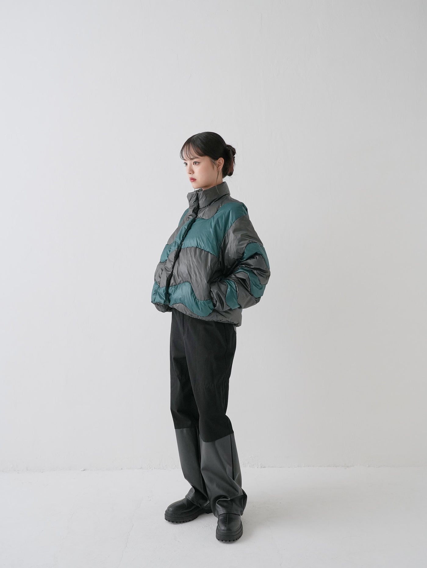 フェイクレザー ワイドパンツ 大人カジュアル レディース Uenui