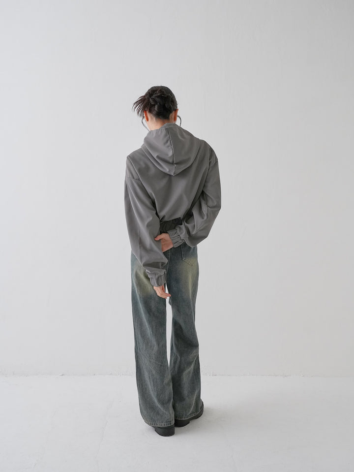 studs cut denim pants
