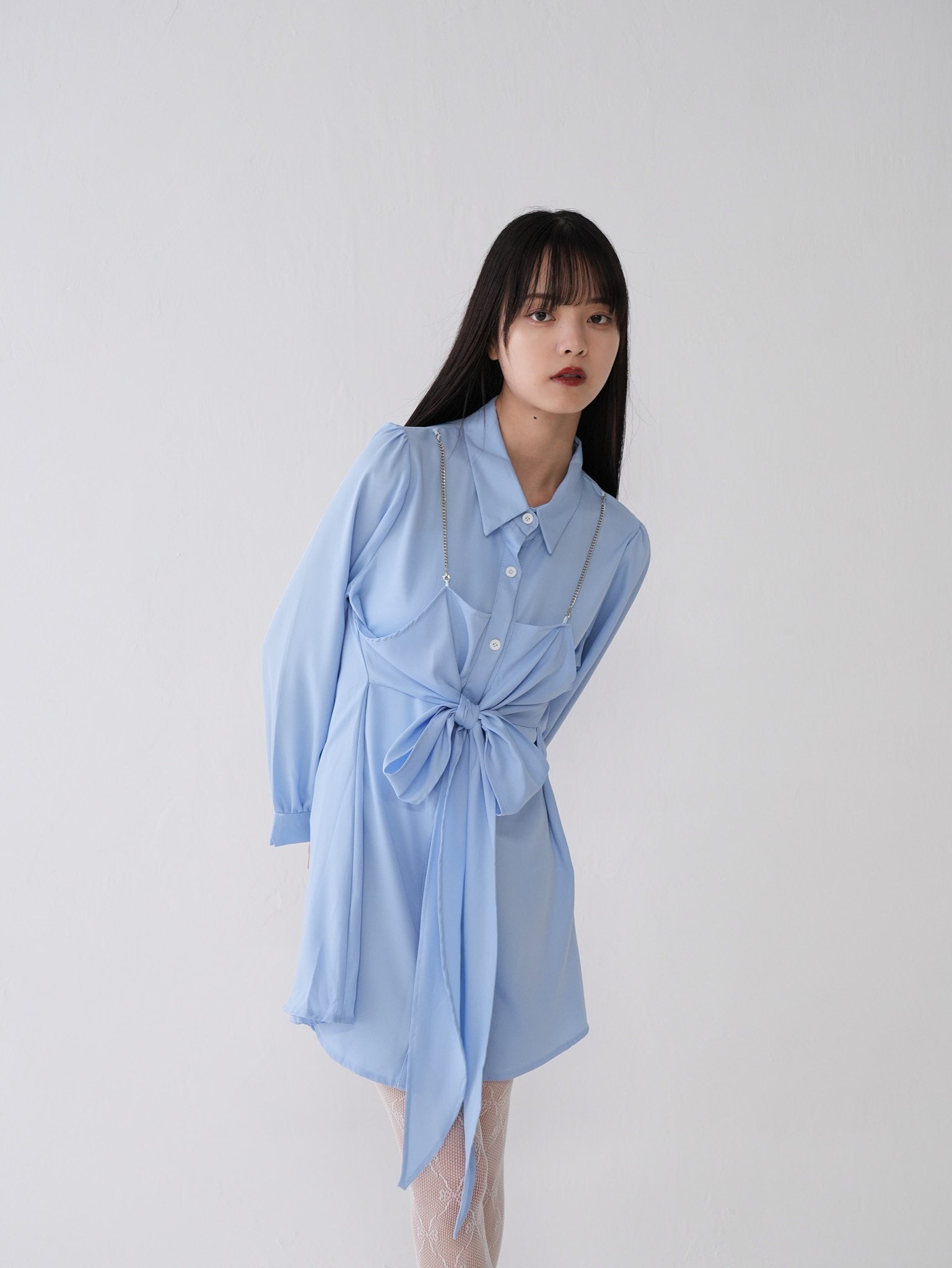 layered shirt one piece – Uenui