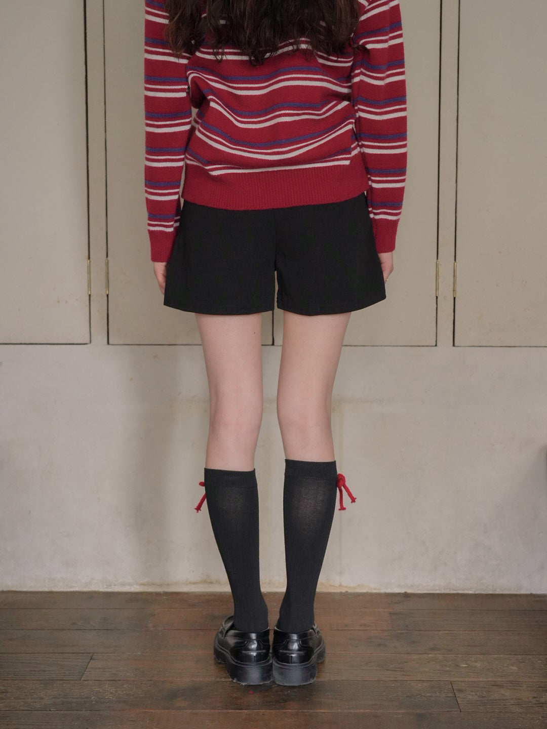ベルト付き タックショートパンツ 大人カジュアル レディース Uenui